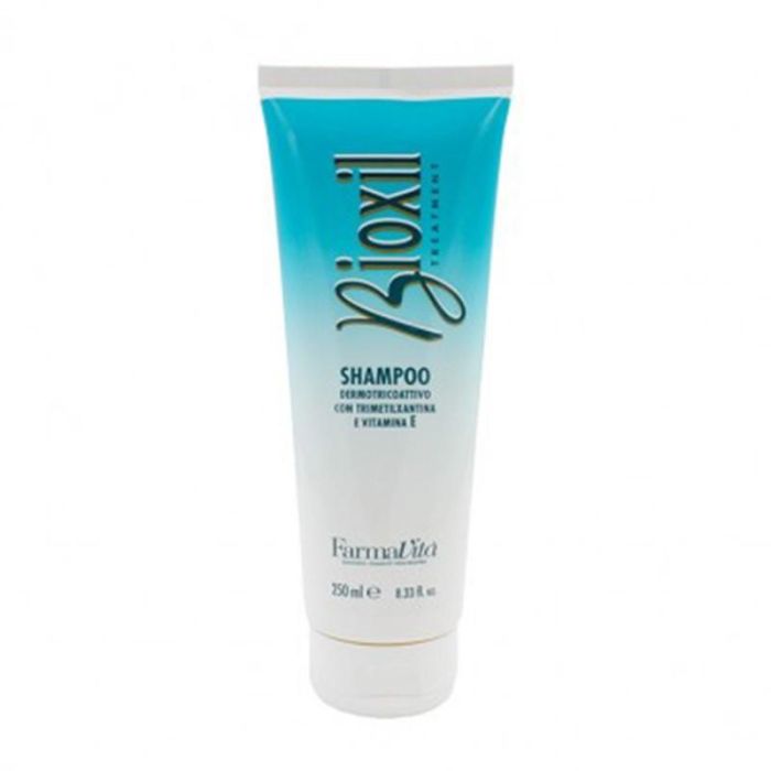 Champú Bioxil 250ml con Trimetilxantina y Vitamina E - Farmavita | Limpieza y protección para el cuero cabelludo Champú Bioxil 250ml con Trimetilxantina y Vitamina E - Farmavita | Limpieza y protección para el cuero cabelludo
