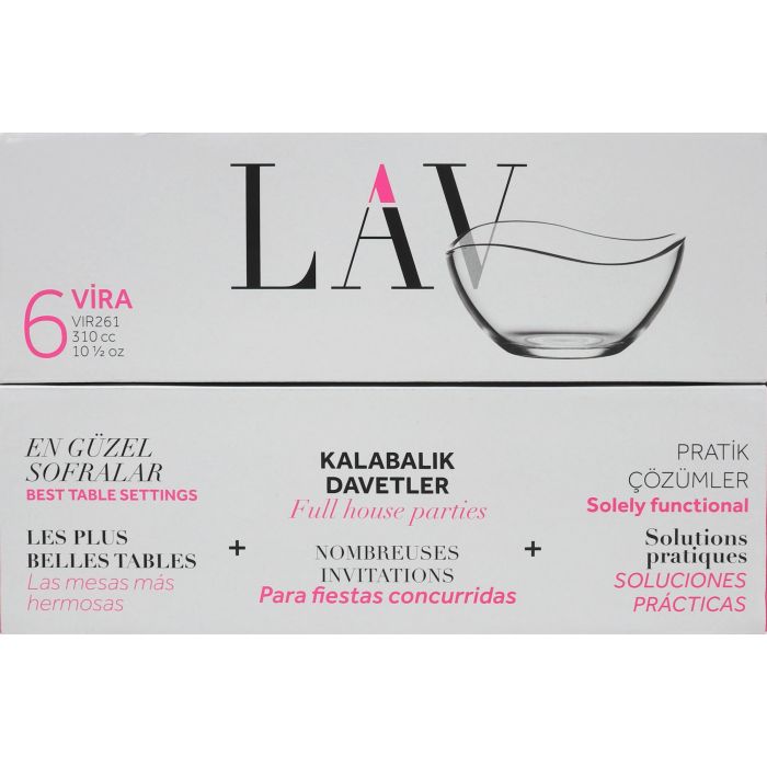 Lav Set 6 Bols Vira 12 cm - 310 cc (8 Cajas) 3