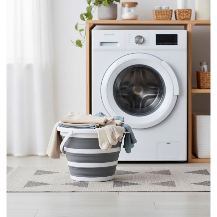 Confortime Cubo Plegable de Plástico 10 Litros 33x33x24.5 cm (12 Unidades) 2