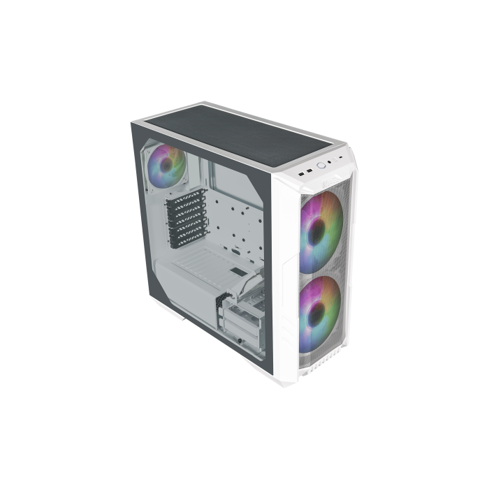 Cooler Master Caja HAF500 E-ATX Blanca Cristal Templado RGB 6