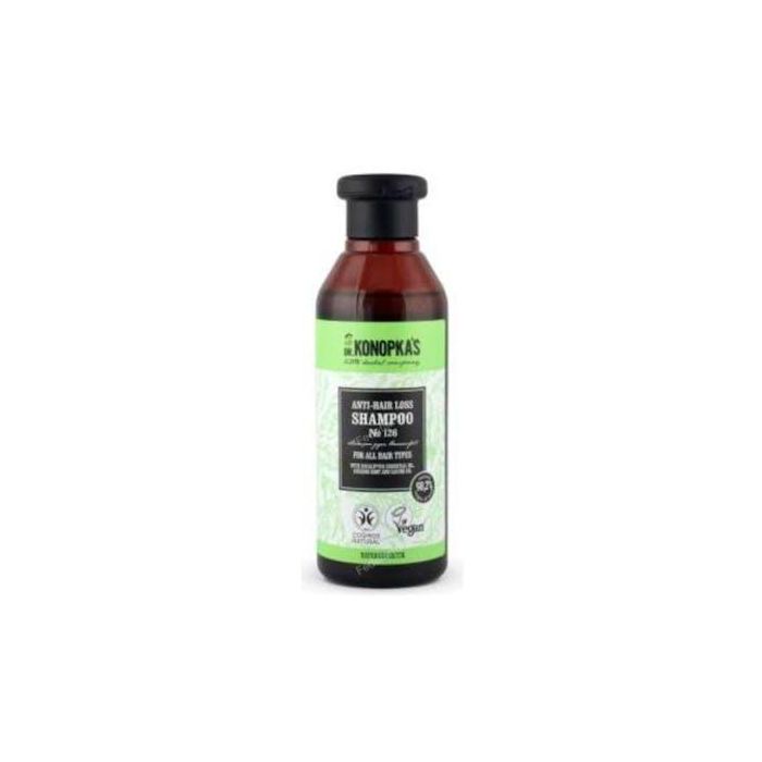 DR. KONOPKA'S Champú Anticaída con Ginseng Orgánico y Ricino para Todo Tipo de Cabello Débil 280ml Vegano Cosmos Natural