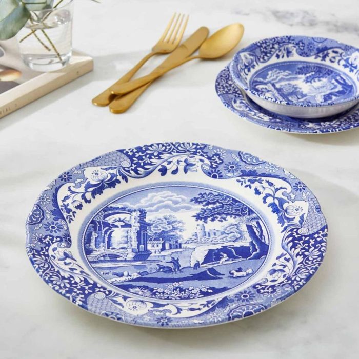 Spode Plato Llano Blue Italian Diámetro 27 cm (4 Unidades) 2