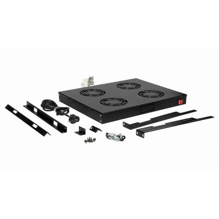 Equip Lüftermodul 19" für Serverschränke. 4xLüfter RAL9005 1 Equip Lüftermodul 19" für Serverschränke. 4xLüfter RAL9005 1