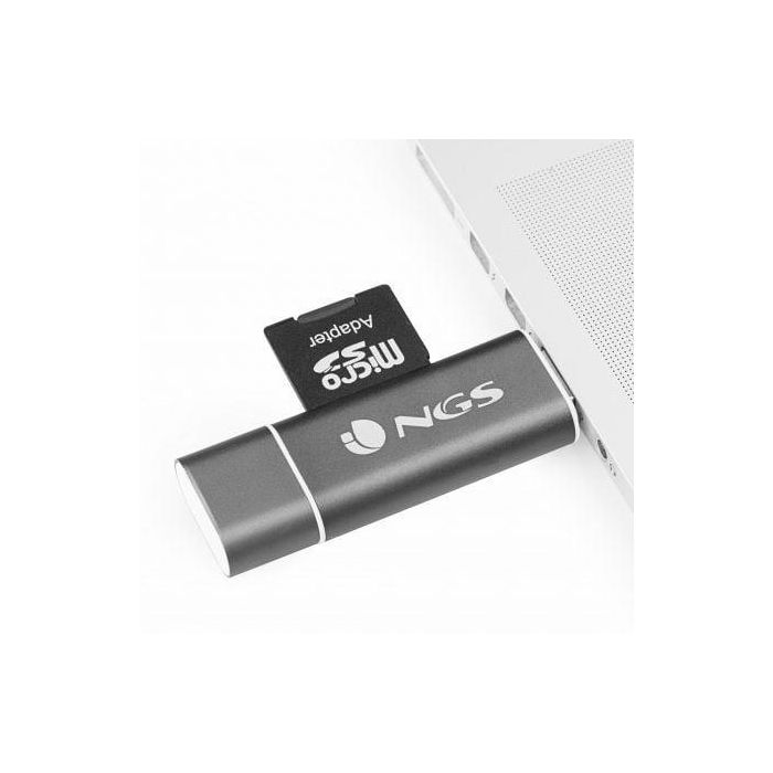 Lector de Tarjetas Externo NGS ALLY READER/ USB 2.0/ USB Tipo-C / Micro USB 1 Lector de Tarjetas Externo NGS ALLY READER/ USB 2.0/ USB Tipo-C / Micro USB 1