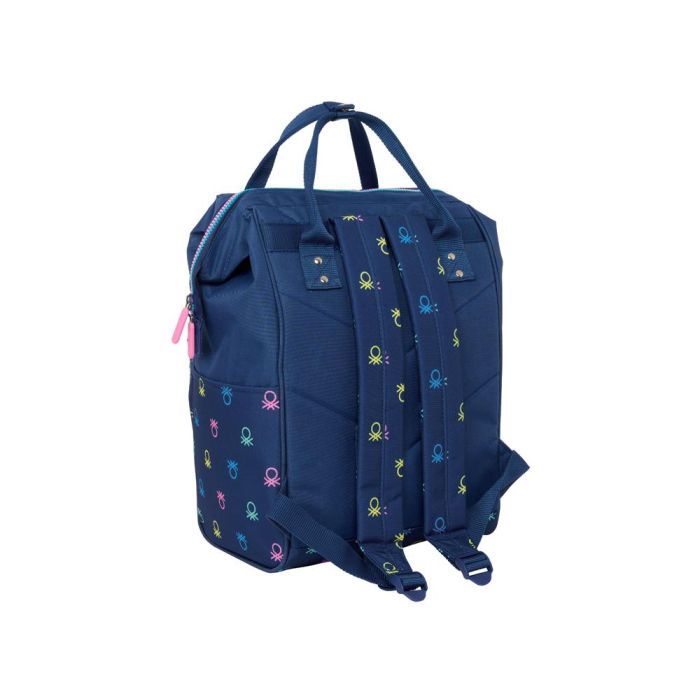 Mochila para Portátil Benetton Cool Azul marino 27 x 40 x 19 cm 1