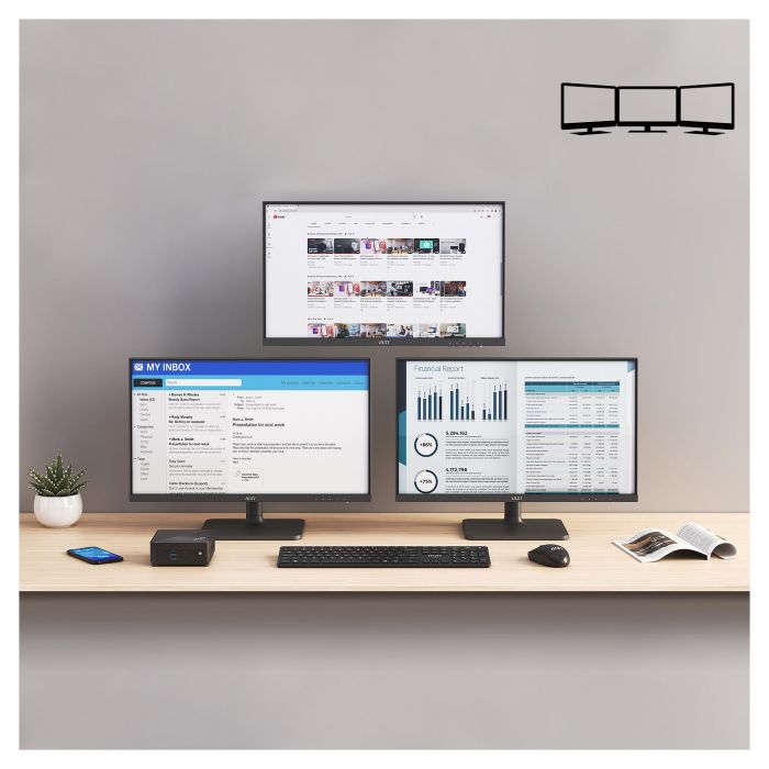 MSI Cubi N ADL-006DE Mini PC Intel N200/4GB RAM/128GB SSD Windows 11 Pro Negro 124mm x 124mm x 53.7mm 2