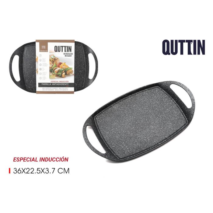 Quttin Parrilla Rectangular Lisa 36 x 22.5 x 3.7 cm (6 Unidades) Quttin Parrilla Rectangular Lisa 36 x 22.5 x 3.7 cm (6 Unidades)