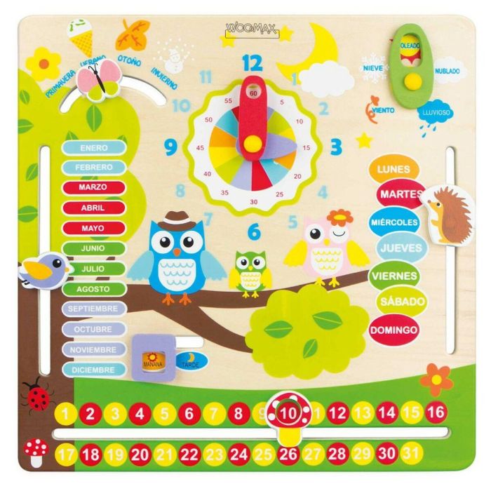 Juego Educativo Woomax Búhos 30 x 3 x 30 cm (6 Unidades) 4 Juego Educativo Woomax Búhos 30 x 3 x 30 cm (6 Unidades) 4