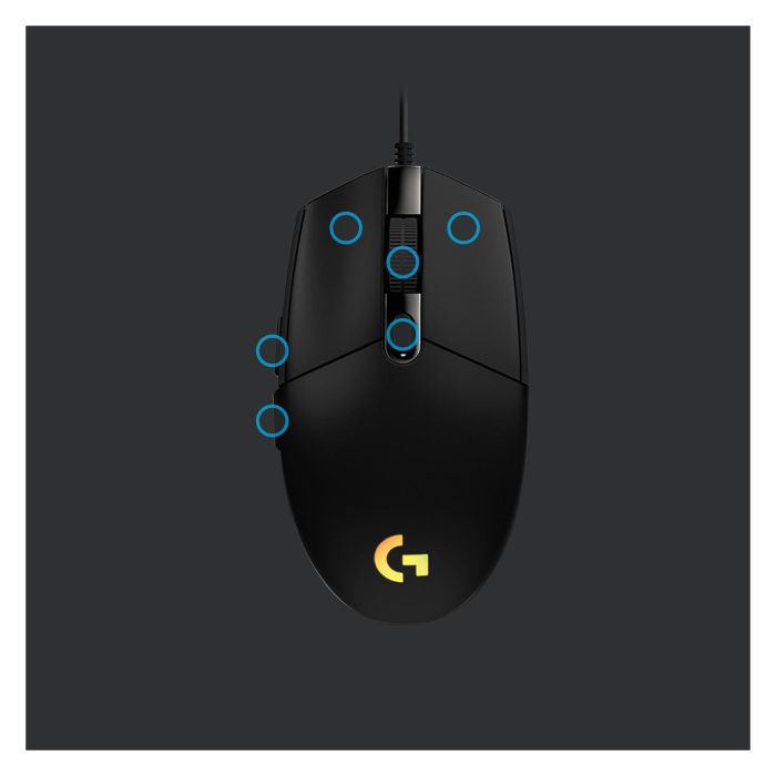 Logitech G203 LIGHTSYNC Gaming Mouse, USB Type-A, Negro 3 Logitech G203 LIGHTSYNC Gaming Mouse, USB Type-A, Negro 3