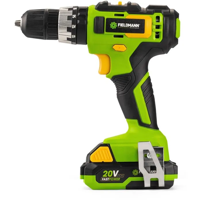 Fieldmann Taladro de impacto inalámbrico FIE8590669303847 Batería 20V 2Ah 35 Nm Cargador Rápido Maletín 4