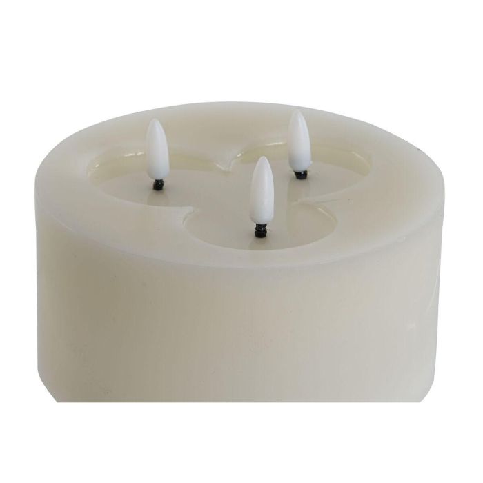 Vela LED Home ESPRIT Beige 15 x 15 x 7 cm (AA) 2 Vela LED Home ESPRIT Beige 15 x 15 x 7 cm (AA) 2