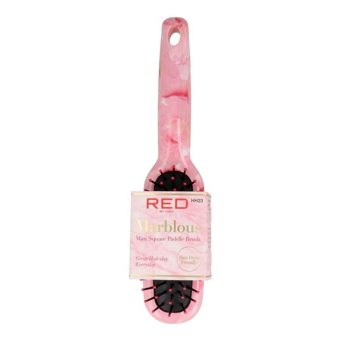 Red Kiss Marblous Mini Square Paddle Brush Red Kiss Marblous Mini Square Paddle Brush