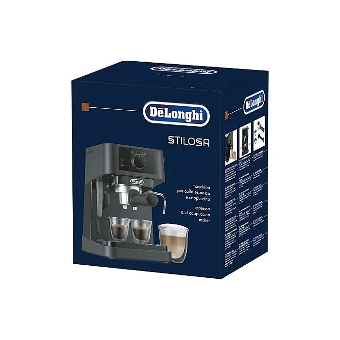 Delonghi Cafetera expreso Stilosa EC230.BK 1100 W Boquilla de vapor Negra 2