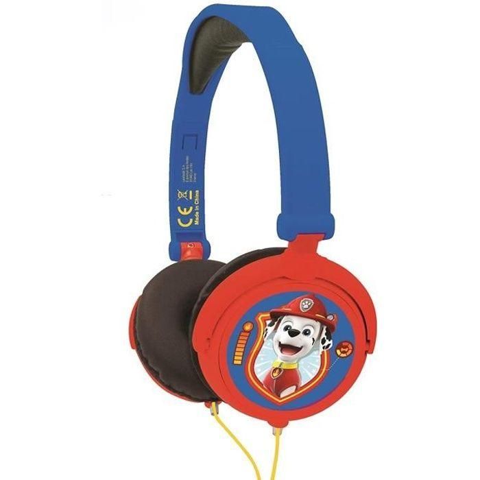 PAT 'PATROUILLE Headphones Auriculares estéreo con cable plegables para niños con limitación de volumen de escucha - LEXIBOOK