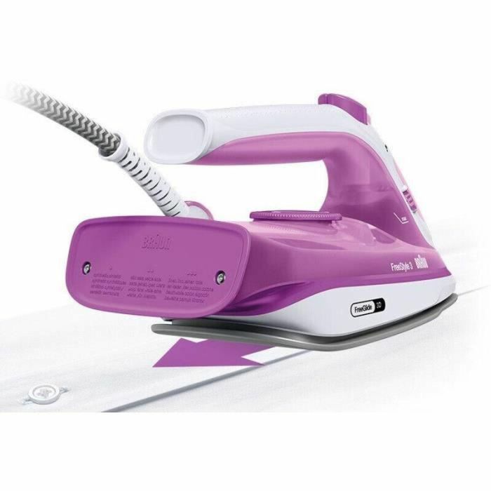 Braun Plancha de Vapor FI3124 - Potencia 2400 W - Suela Supercerámica - Depósito 270 ml - Autolimpieza 1