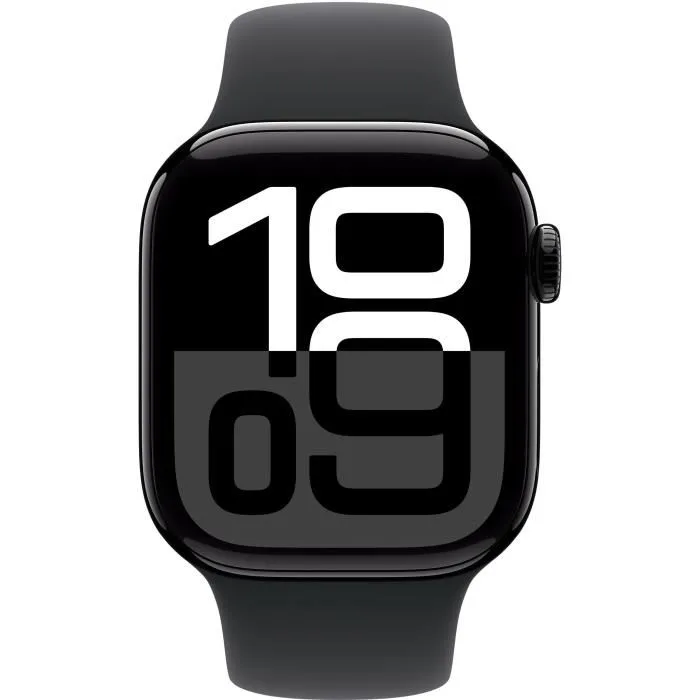 Apple Watch Series 10 GPS 42 mm Caja Aluminio Negro Azabache Correa Deportiva Negra M/L 1