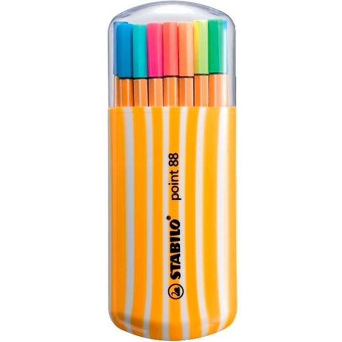 Set de Rotuladores Stabilo POINT 88 Multicolor 20 Piezas (10 Unidades) 1
