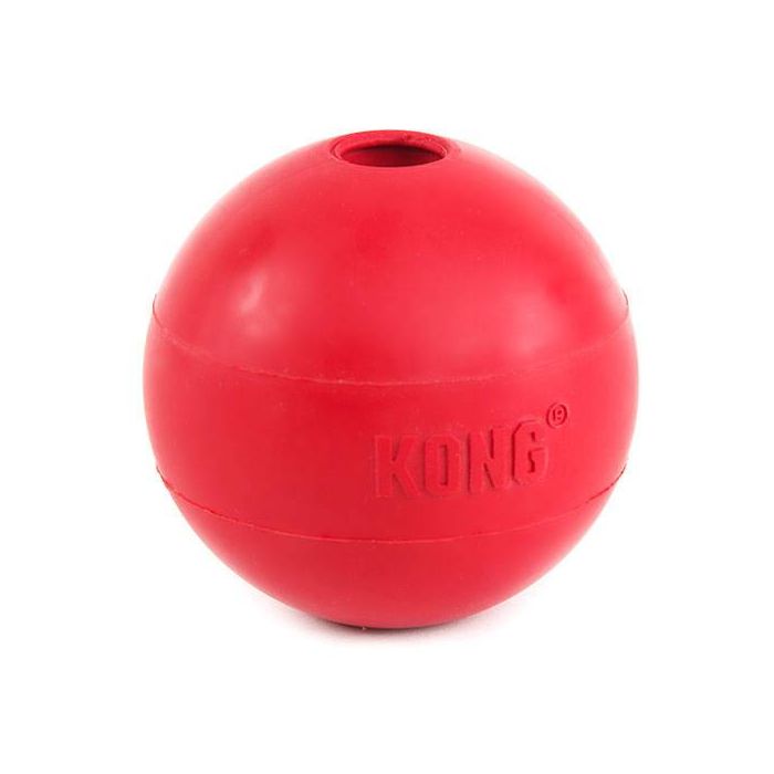 Kong Pelota KONG Ball Small para Perros, Caucho Natural Resistente y Flexible, Ideal para Jugar a Buscar y Recoger 1 Kong Pelota KONG Ball Small para Perros, Caucho Natural Resistente y Flexible, Ideal para Jugar a Buscar y Recoger 1