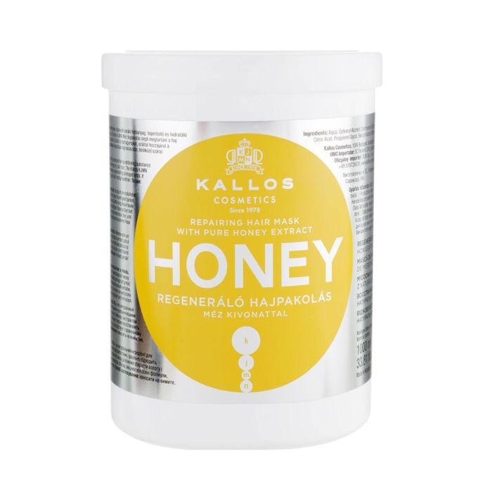 Kallos Honey Mascarilla Capilar Reparadora con Extracto Puro de Miel 1000 ml