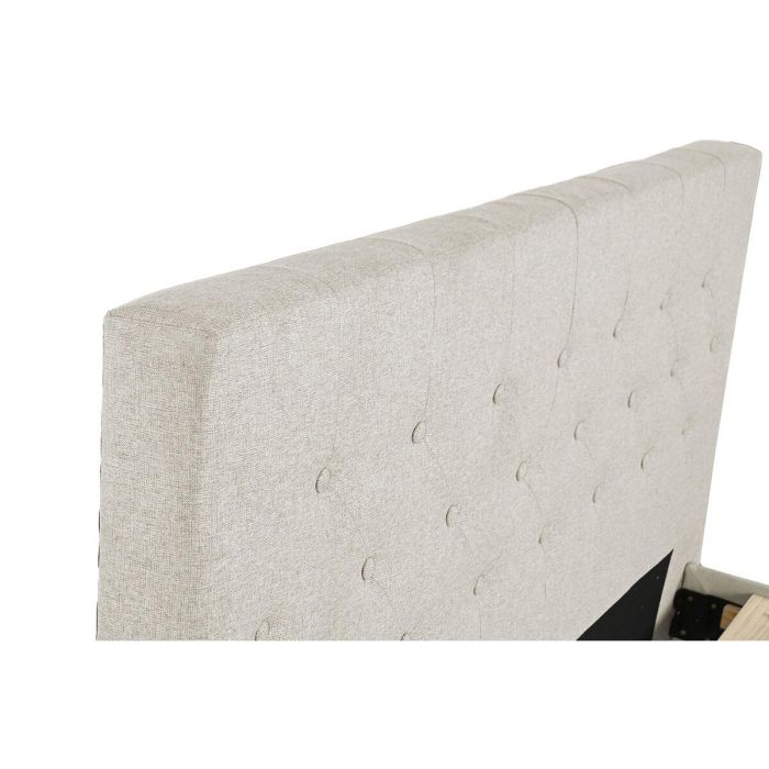 DKD Home Decor Cama Urban de Poliéster y Madera Beige 219x104x170 cm para Colchón 150x200 - Desmontable 6