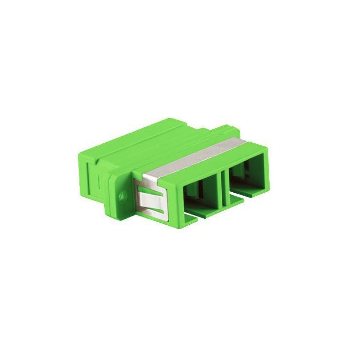 LOGON PROFESSIONAL FIBER COUPLER DUPLEX SC/SC - LIME GREEN/OM5 - 12PCS/PACK + SCREWS 2 LOGON PROFESSIONAL FIBER COUPLER DUPLEX SC/SC - LIME GREEN/OM5 - 12PCS/PACK + SCREWS 2