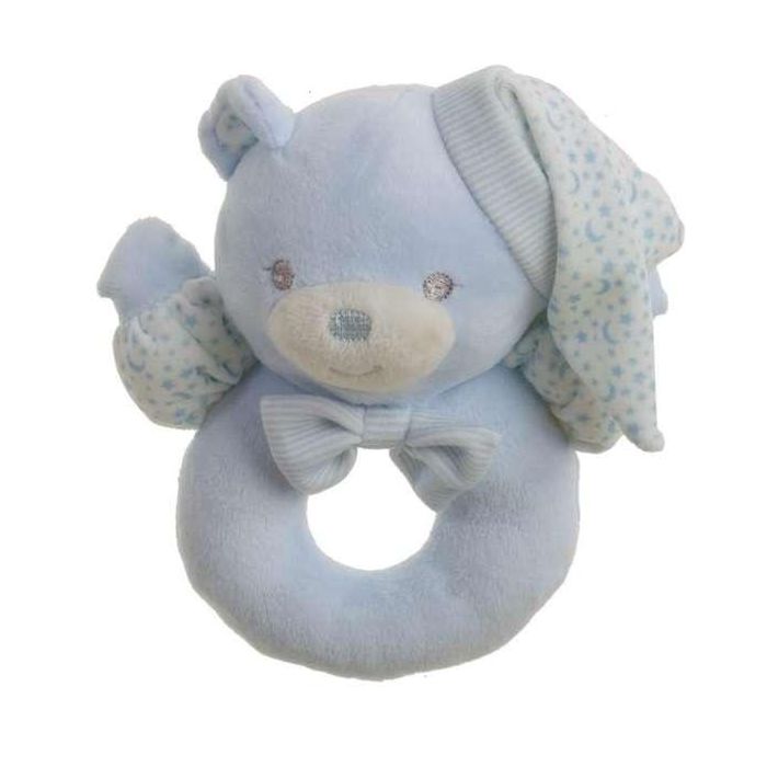 Creaciones Llopis Sonajero Osito Sweet Estrellas 16cm Azul Caja Casita Creaciones Llopis Sonajero Osito Sweet Estrellas 16cm Azul Caja Casita
