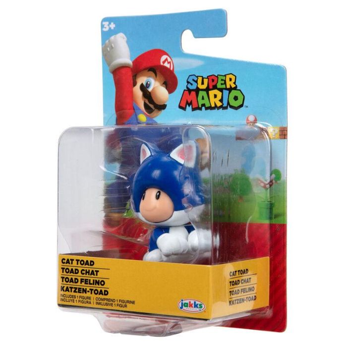 Figura Toad Felino Super Mario Nintendo 6,5cm 5