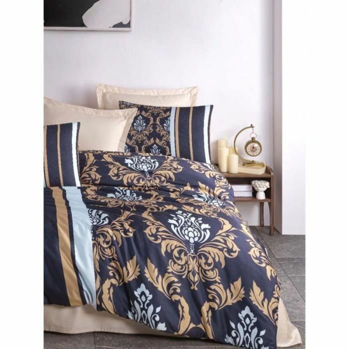 Juego de Cama ASI8684282835097 - 1 Funda Nórdica 220x240 cm + 2 Fundas Almohada 60x60 cm - 100% Poliéster Microsatín Azul 2 Juego de Cama ASI8684282835097 - 1 Funda Nórdica 220x240 cm + 2 Fundas Almohada 60x60 cm - 100% Poliéster Microsatín Azul 2