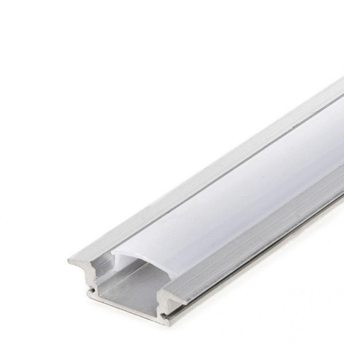 Greenice RL-A1708 Perfil de Aluminio para Tira LED con Difusor Opal 2 metros, incluye 2 tapones finales, ideal para empotrar. 0 Greenice RL-A1708 Perfil de Aluminio para Tira LED con Difusor Opal 2 metros, incluye 2 tapones finales, ideal para empotrar. 0