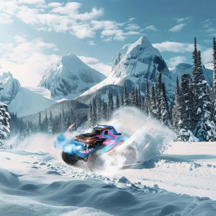 MGM Coche Teledirigido Smashroar TC100 Opción Humo Azul 1/12 Coche Radiocontrol con Batería Recargable y Pilas Incluidas 4