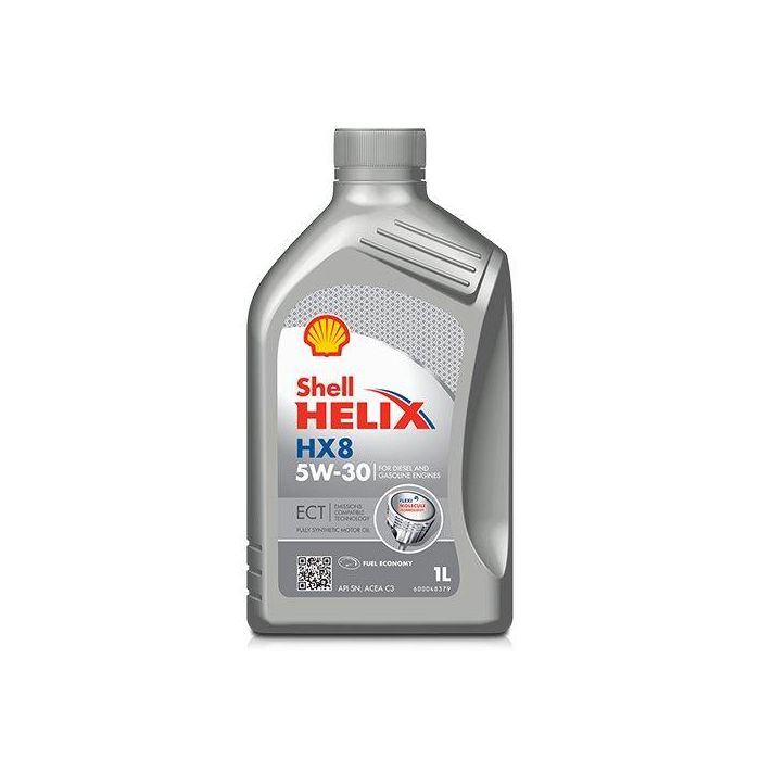 Shell ACSHEHX85W301L Helix Hx8 Ect 5W-30 Aceite de Motor para Coche 1 Litro ACEA C3 Shell ACSHEHX85W301L Helix Hx8 Ect 5W-30 Aceite de Motor para Coche 1 Litro ACEA C3