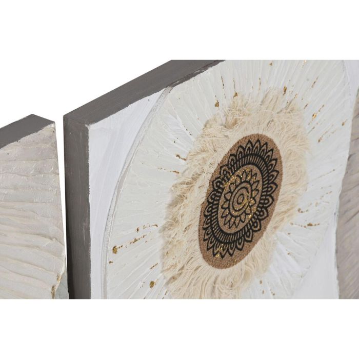 Cuadro Home ESPRIT Blanco Beige Círculos Escandinavo 150 x 3 x 50 cm (2 Unidades) 3 Cuadro Home ESPRIT Blanco Beige Círculos Escandinavo 150 x 3 x 50 cm (2 Unidades) 3