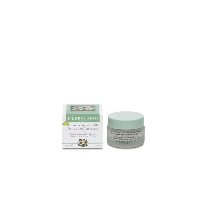 L´ERBOLARIO Crema Facial Manzanilla Pieles Delicadas 30ml – Calma Irritación y Reduce Rojeces