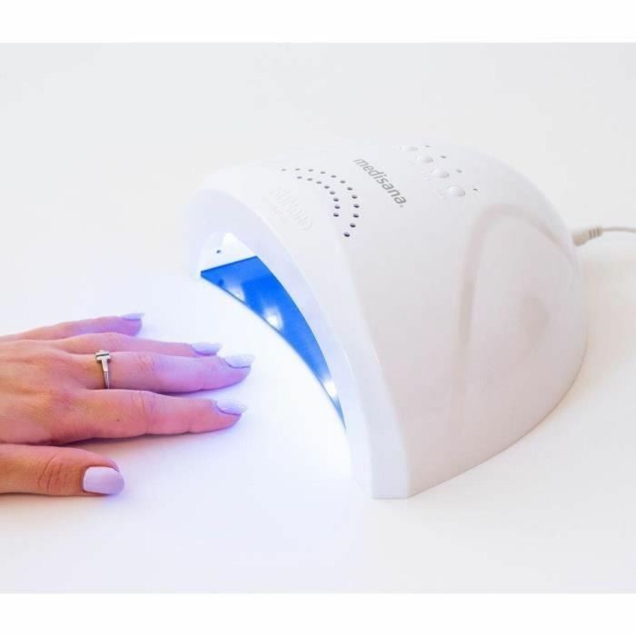 Secador de uñas UV LED - MEDISANA - ND A80 - 2 en 1 para todos los geles y barnices UV - Temporizadores - 2 intensidades - Apagado automático 5