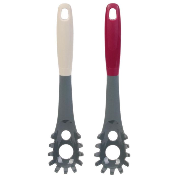 Cook Concept Cuchara Espagueti 32,7x11,4 cm Resistente al Calor con Agujeros Dosificadores 2 Cook Concept Cuchara Espagueti 32,7x11,4 cm Resistente al Calor con Agujeros Dosificadores 2