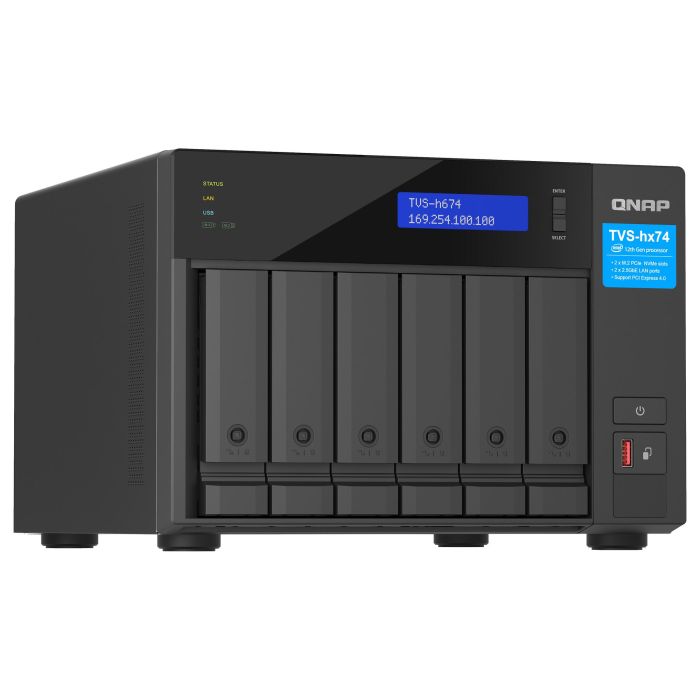 QNAP TVS-h674T-i5-32G NAS Torre Intel Core i5 12400 32 GB DDR4 6 Bahías 3