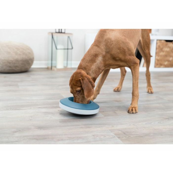 Comedero para Perro Trixie Slow Feeding Azul Gris Caucho Plástico TPR Ø 23 cm 500 ml 2