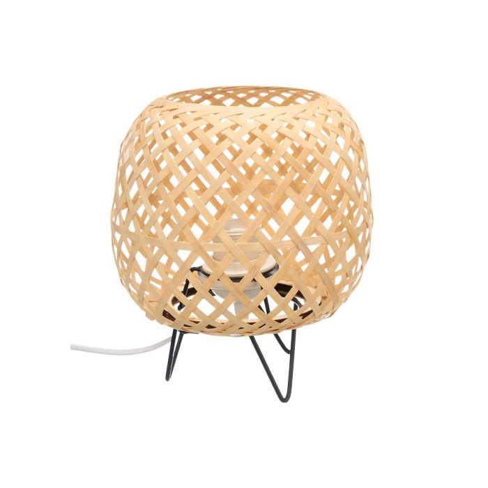 Lampara Ovalada Bambu Natural Sobremesa Electrica Giftdecor 20X23CM (6 Unidades) 1 Lampara Ovalada Bambu Natural Sobremesa Electrica Giftdecor 20X23CM (6 Unidades) 1