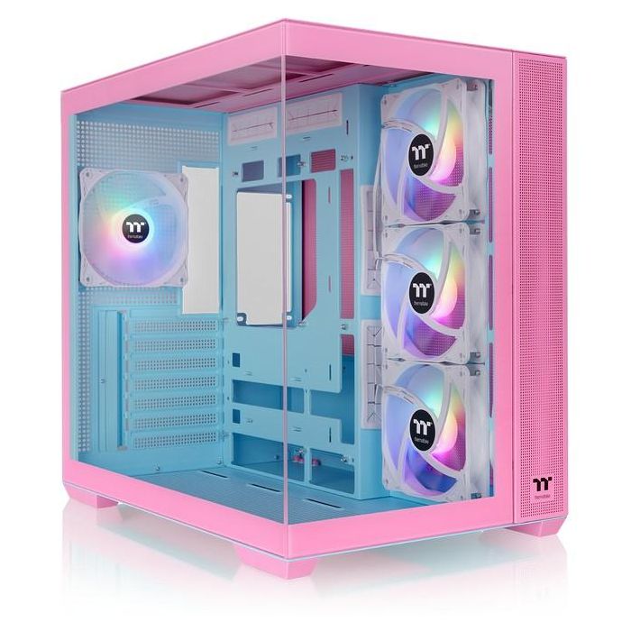 Thermaltake View 380 TG ARGB Bubble Pink Midi Tower PC Blanca ATX/microATX/Mini-ITX con Ventana de Vidrio Templado 0 Thermaltake View 380 TG ARGB Bubble Pink Midi Tower PC Blanca ATX/microATX/Mini-ITX con Ventana de Vidrio Templado 0