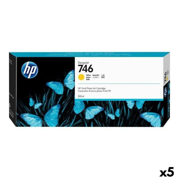 Cartucho de Tinta Original HP Amarillo (5 Unidades)