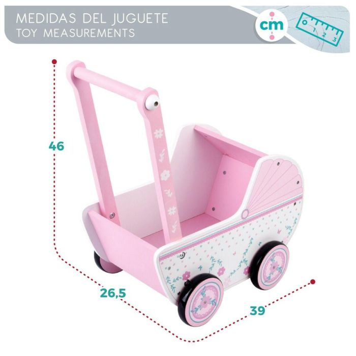 Carrito para Muñecas Woomax Rosa 39 x 46 x 26,5 cm 3