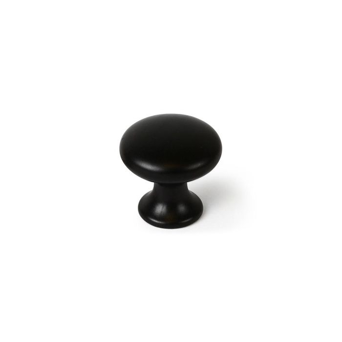 Rei 760 - Blister con 4 pomos redondos para mueble, zamak negro mate, Ø25x24mm Rei 760 - Blister con 4 pomos redondos para mueble, zamak negro mate, Ø25x24mm