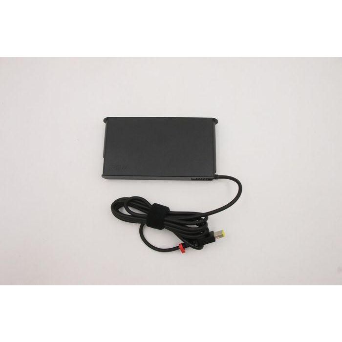 Lenovo AC adapter, 170W power output, 20V voltage, 3-prong design, slim profile, suitable for Lenovo devices. 1 Lenovo AC adapter, 170W power output, 20V voltage, 3-prong design, slim profile, suitable for Lenovo devices. 1