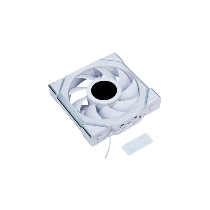 LIAN LI Ventilador para PC UNI FAN SL120 Wireless ARGB Blanco - 120mm, Control Inalámbrico 2.4GHz, 40 LEDs, FDB, hasta 2000 RPM, 64 CFM, Software L-Connect 3, 1 Unidad