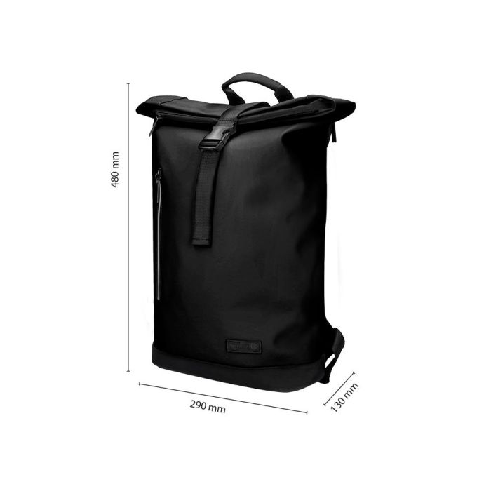 Cartera Antartik Mochila Water Proof Enrollable Diseño Casual Color Negro 480x130x280 mm 1