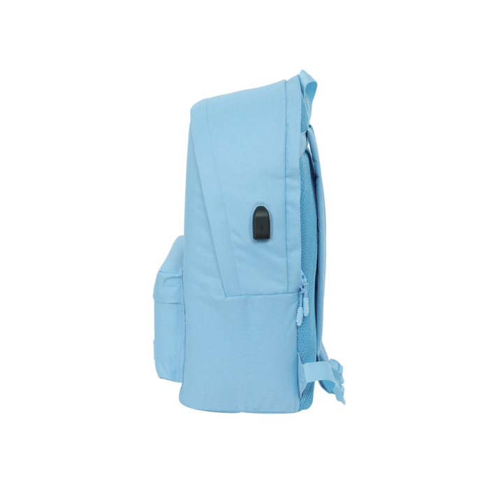 Safta Mochila Doble para Portátil 15,6" + USB Munich Básicos Azul 31x44x18 cm 2