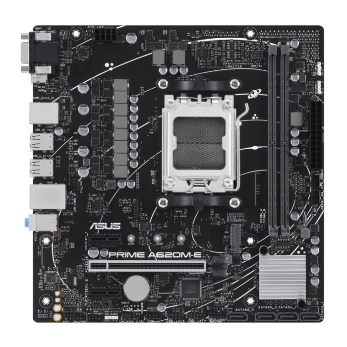 ASUS PRIME A620M-E-CSM AMD A620 Zócalo AM5 micro ATX ASUS PRIME A620M-E-CSM AMD A620 Zócalo AM5 micro ATX