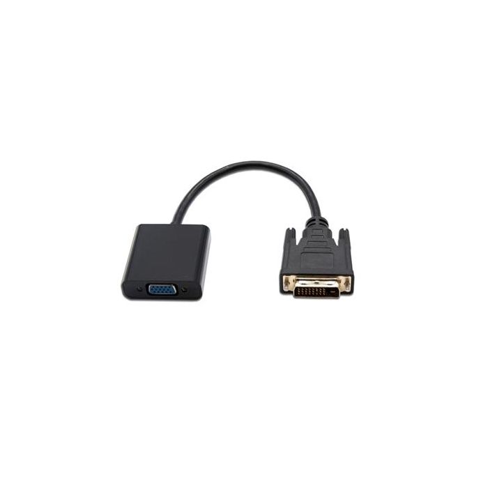 Adaptador DVI a VGA NANOCABLE 10.16.2008-BK Negro