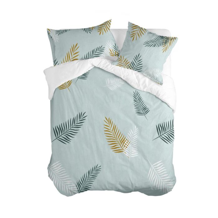 Funda Nórdica HappyFriday Blanc Foliage mint Multicolor 200 x 200 cm