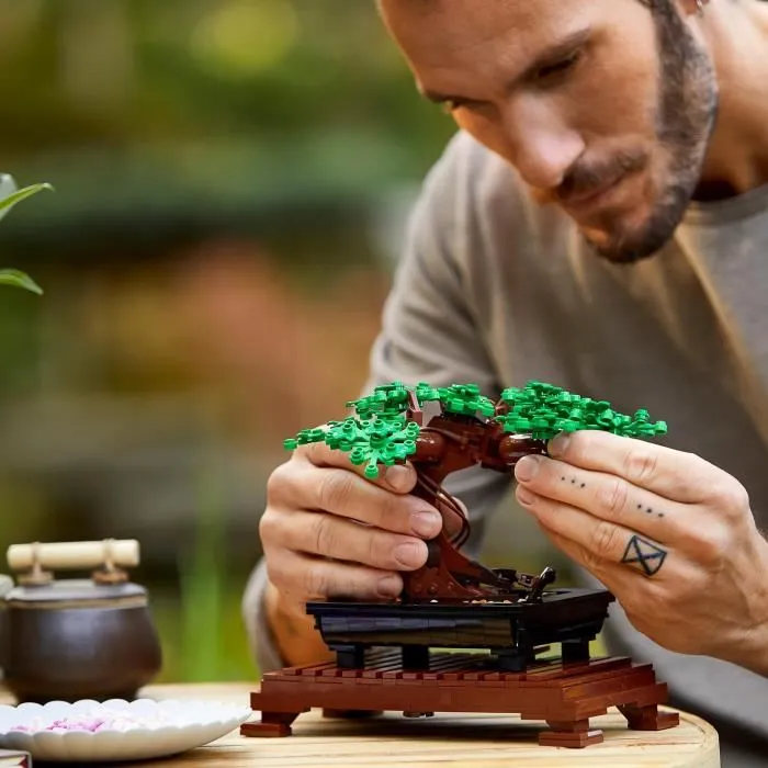 Lego 10281 Bonsai Creator Expert, Kit de Decoración Botánica de Bricolaje para Adultos 3